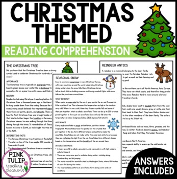 Christmas Themed Information Texts - Reading Strategy Comprehension