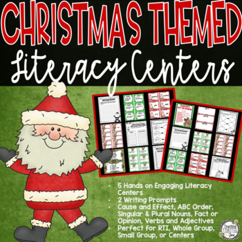 Preview of Holidays Christmas Activities, Christmas Reading Centers, ELA, Reading Centers