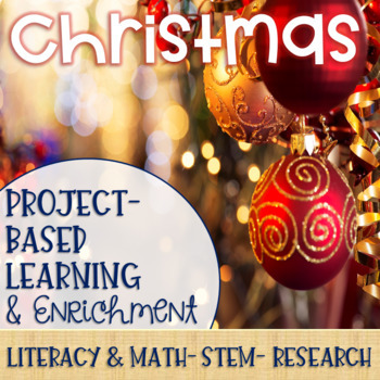 Preview of Christmas Themed Makerspace Project Based Learning and Enrichment Task Cards