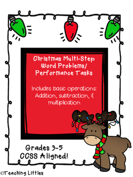 Preview of Christmas Themed Math Performance Tasks
