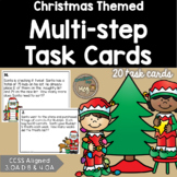 Christmas Themed: Multi-Step Word Problem Task Cards for T