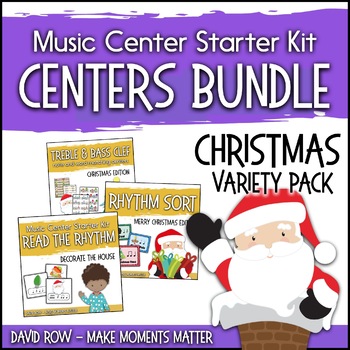 Preview of Christmas Themed Music Center Starter Kit - Variety Pack Bundle
