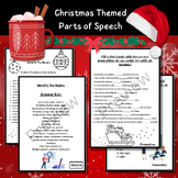 Christmas Themed - Nouns,Verbs,Adjectives & Worksheets