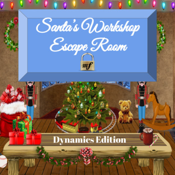 Preview of Christmas Themed Digital Music Escape Room- Interactive Dynamics Game