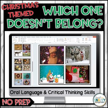 Preview of Christmas Themed - Which One Doesn't Belong - Critical Thinking Skills Activity