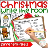 Christmas Themed Write the Room for Centers - Differentiated