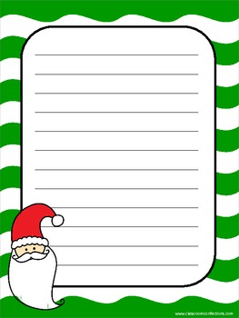 Christmas Writing Paper by Elementary Lesson Plans | TpT