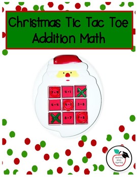 Preview of Christmas Tic-Tac-Toe Math