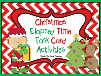 Preview of Christmas Elapsed Time Task Cards