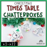 Christmas Times table fluency | December Math 3rd Grade 4th Grade