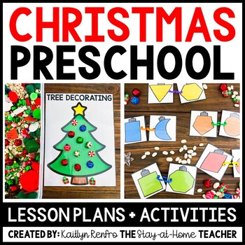 Preview of Christmas Toddler Activities Homeschool Preschool Curriculum & Lesson Plans