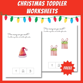 Preview of Christmas Toddler Worksheets
