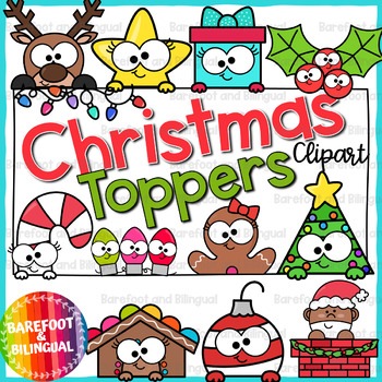 Preview of Christmas Toppers Clipart | Christmas Clipart