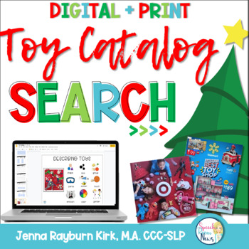 Preview of Christmas Toy Catalog Companion for Speech & Language Print and Google Slides