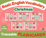 Christmas Traceable Flashcards - English Vocabulary Suppor