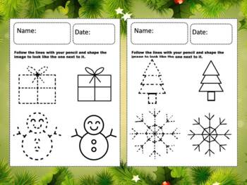 Preview of Christmas Tracing Activity