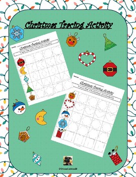 Preview of Christmas Tracing Activity - Printable