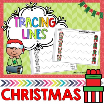 Preview of Christmas Tracing Lines Pre-Writing Practice Fine Motor Skills