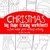 Christmas Tracing Pages {Fine Motor + Prewriting}