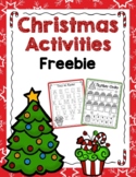 Christmas Activities- Alphabet, Numbers, Colors Freebie