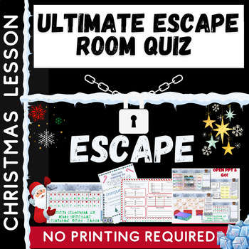 Preview of Christmas Traditions Around the World Quiz Escape Room