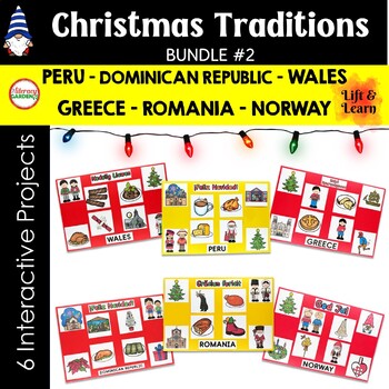 Preview of Christmas Traditions Holidays Around the World PBL Bundle #2