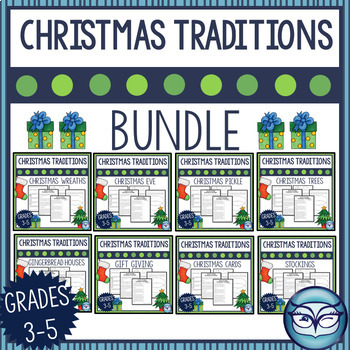 Preview of Christmas Traditions Reading Passages and Activities Bundle