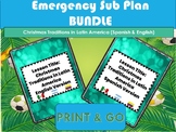 Emergency Sub Plan Christmas Traditions in Latin America S