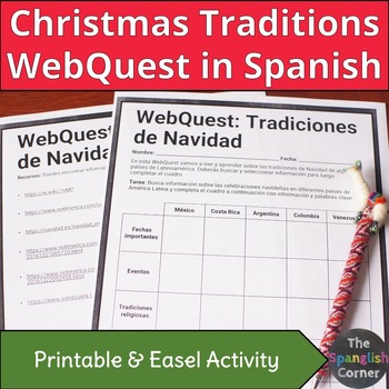 Preview of Christmas Traditions in Spanish-speaking countries WebQuest