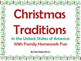 Christmas Traditions in the USA & Family Fun Homework!