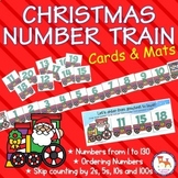 Christmas Train Cards /  Ordering Numbers and Skip Countin