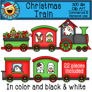 christmas train clip art free