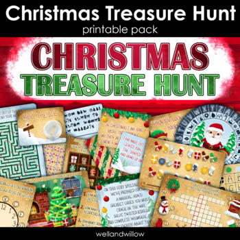 Christmas Treasure Hunt | Printable Escape Room | Scavenger Hunt