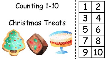 Preview of Christmas Treats Counting Adapted Book