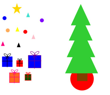 Preview of Christmas Tree 2 Digit Addition with Regrouping and No Regrouping