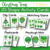 Christmas Tree 2D Shape Task Cards