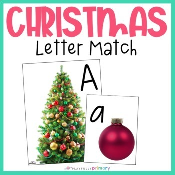 Preview of Christmas Ornament Letter Matching Uppercase and Lowercase Alphabet