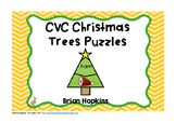 CVC Puzzles - Literacy Center with Christmas Tree Theme