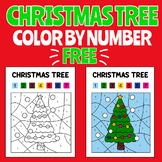 Christmas Tree Color By Number : Fun Winter Activity / Chr