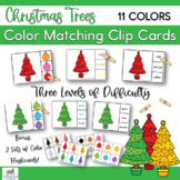 Christmas Tree Color Matching Task Cards