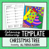 Coloring Activity Template: Christmas Tree (Personal Use Only)