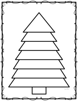 Christmas Tree Coloring Pages by Karr Art | Teachers Pay Teachers