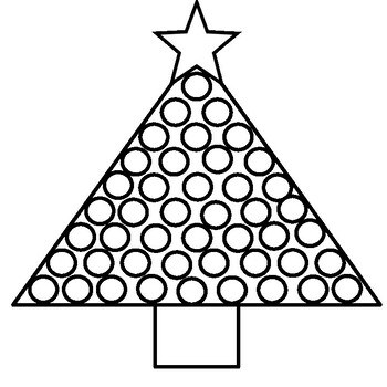 Christmas Tree Coloring Pages by Bling it to Teaching | TPT