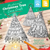 Christmas Tree Cone - Mindfulness - Craft Printable - Digi