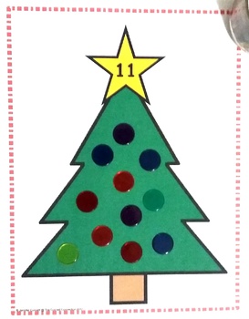 Christmas Tree Counting Mats 1-20 Bundle by The Connett Connection