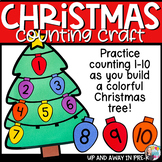 Christmas Tree Craft Counting to 10 - Preschool Holiday Math