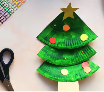 Christmas Tree Craft Instructions by Future Youth Store | TPT