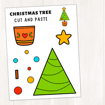 Christmas Tree Craft Template | Build a Christmas Tree | Cut and Paste ...