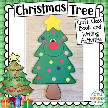 Preview of Christmas Tree | Christmas Craft | Class Book | Writing Activity