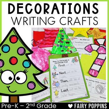 Preview of Christmas Tree Craft and Writing Prompts | Christmas Decorations 